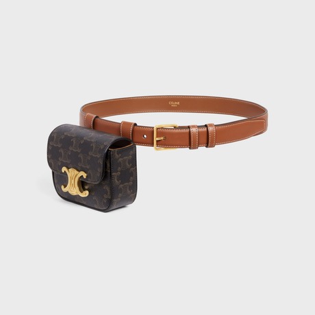 Ce1i*e Belt Bag Triomphe Belt Tan For Women- 45BCN2AH3.04LU