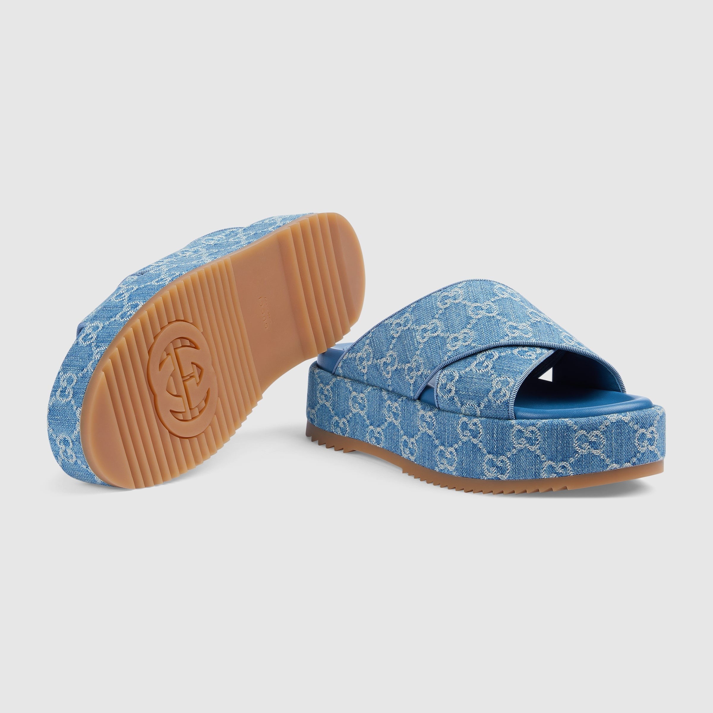 Gvc*1 Women GG Platform Slide Sandal For Women – 771560 FACUO 4646