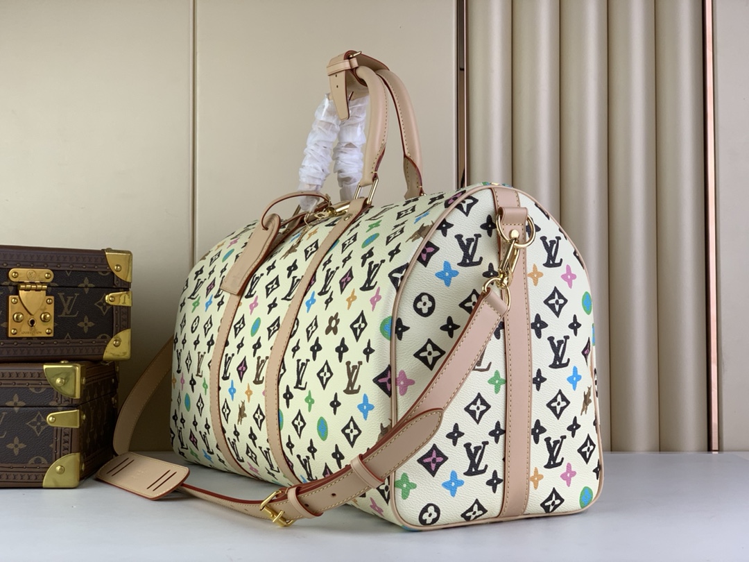 L0vis Vvtt0n Keepall Bandouliere 50 White 50cm / 19.7in