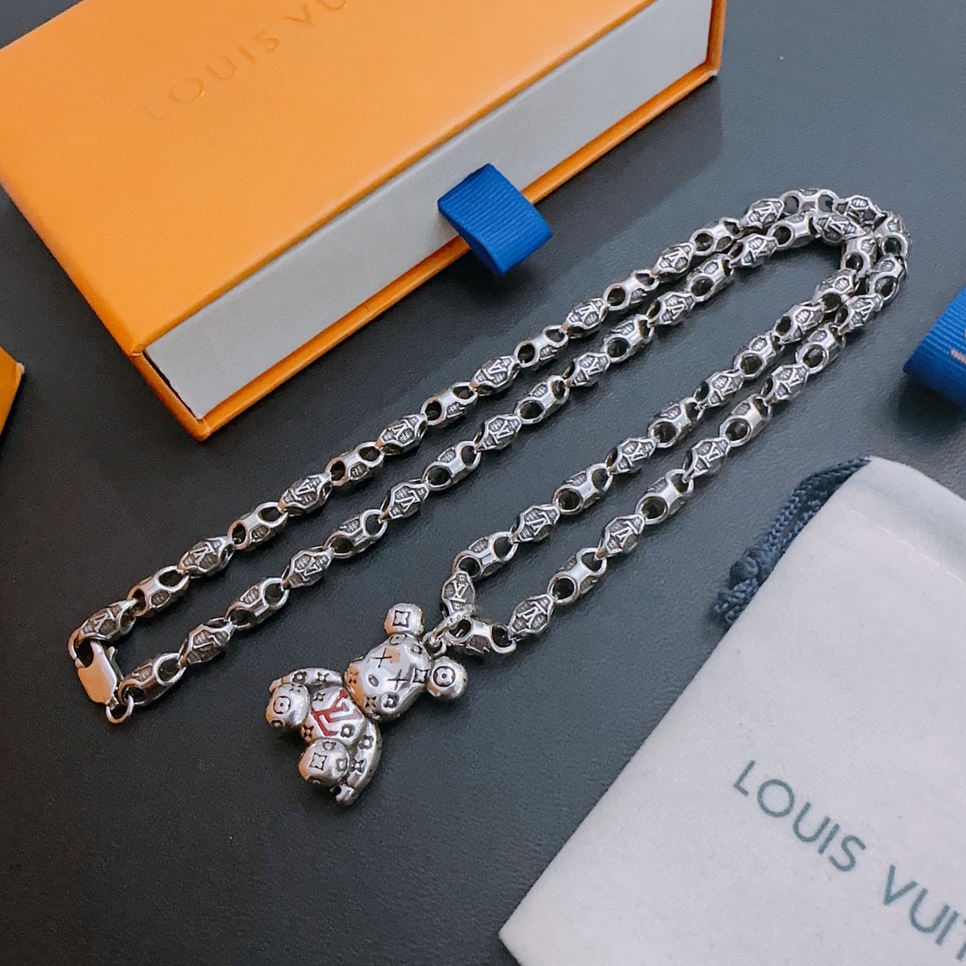 L0vis Vvtt0n Bear Necklace Silver For Women