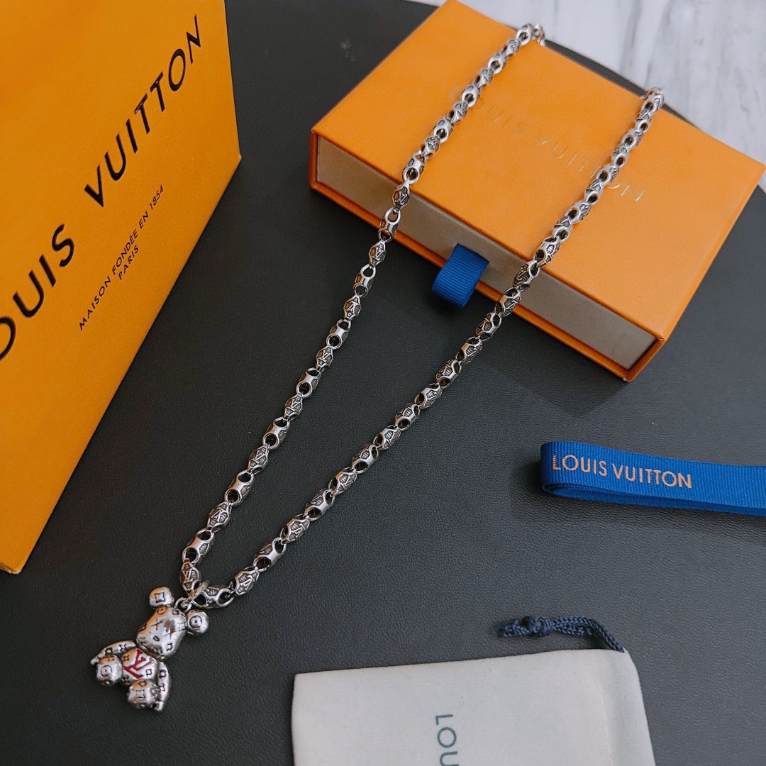 L0vis Vvtt0n Bear Necklace Silver For Women