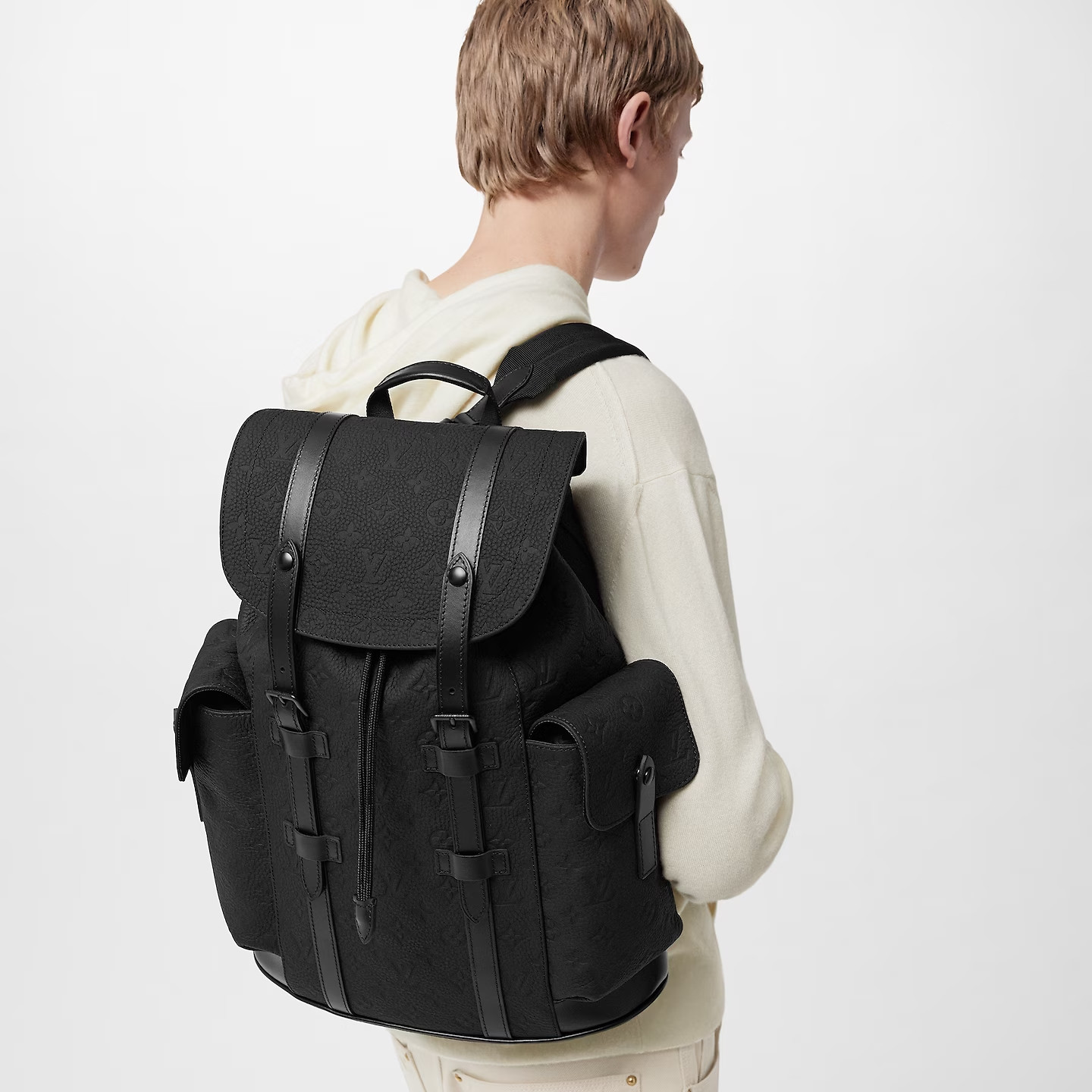 [True-to-ORIGINAL] L0vis Vvtt0n Christopher MM Monogram Black For Men 17.3in/44cm M55699