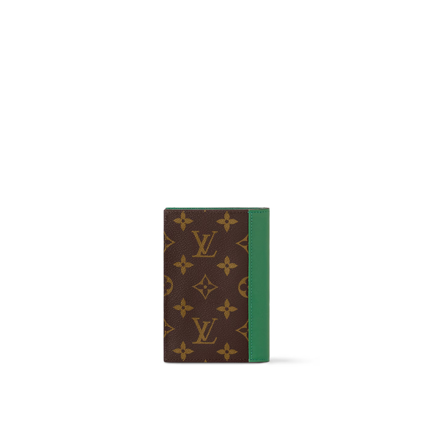 L0vis Vvtt0n Passport Cover Wallet Green For Men 5.5in/14cm M82867
