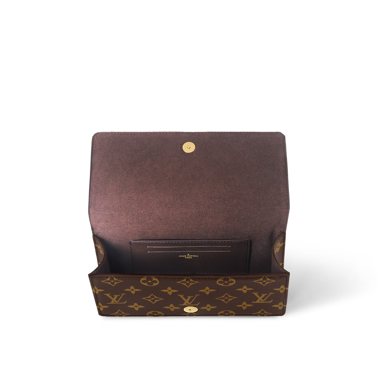 L0vis Vvtt0n Wallet On Chain Lily Brown For Women 8,1in/20,7cm M82509