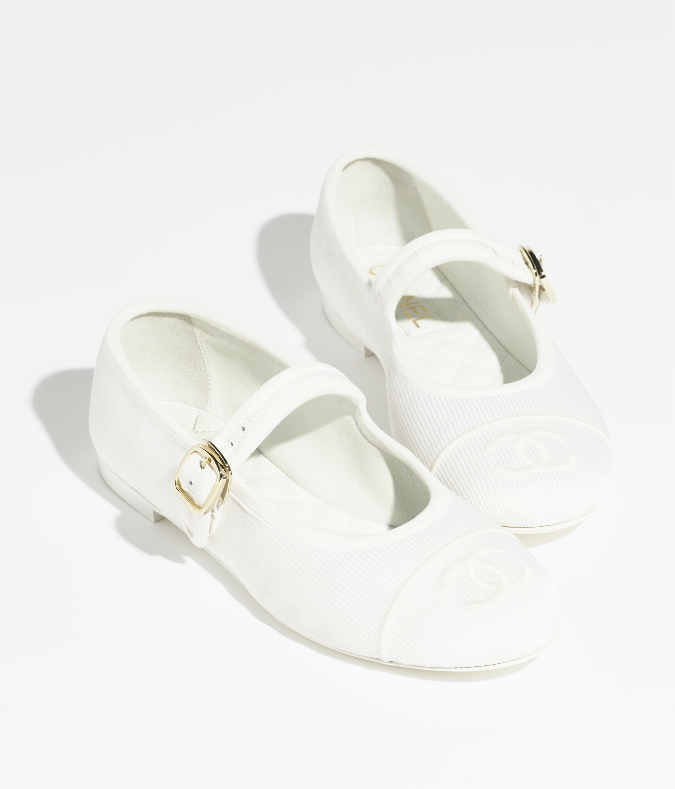 Ch**el Mary Janes White For Women G45503 B16406 NX269