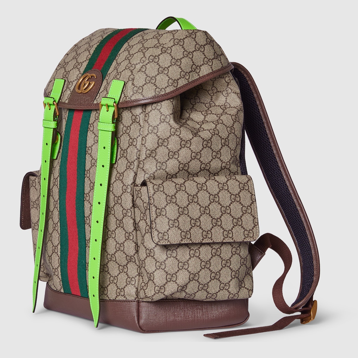 Gvc*1 Ophidia Medium Backpack Beige For Men 15.7 in/ 40 cm 598140 FADEB 9750