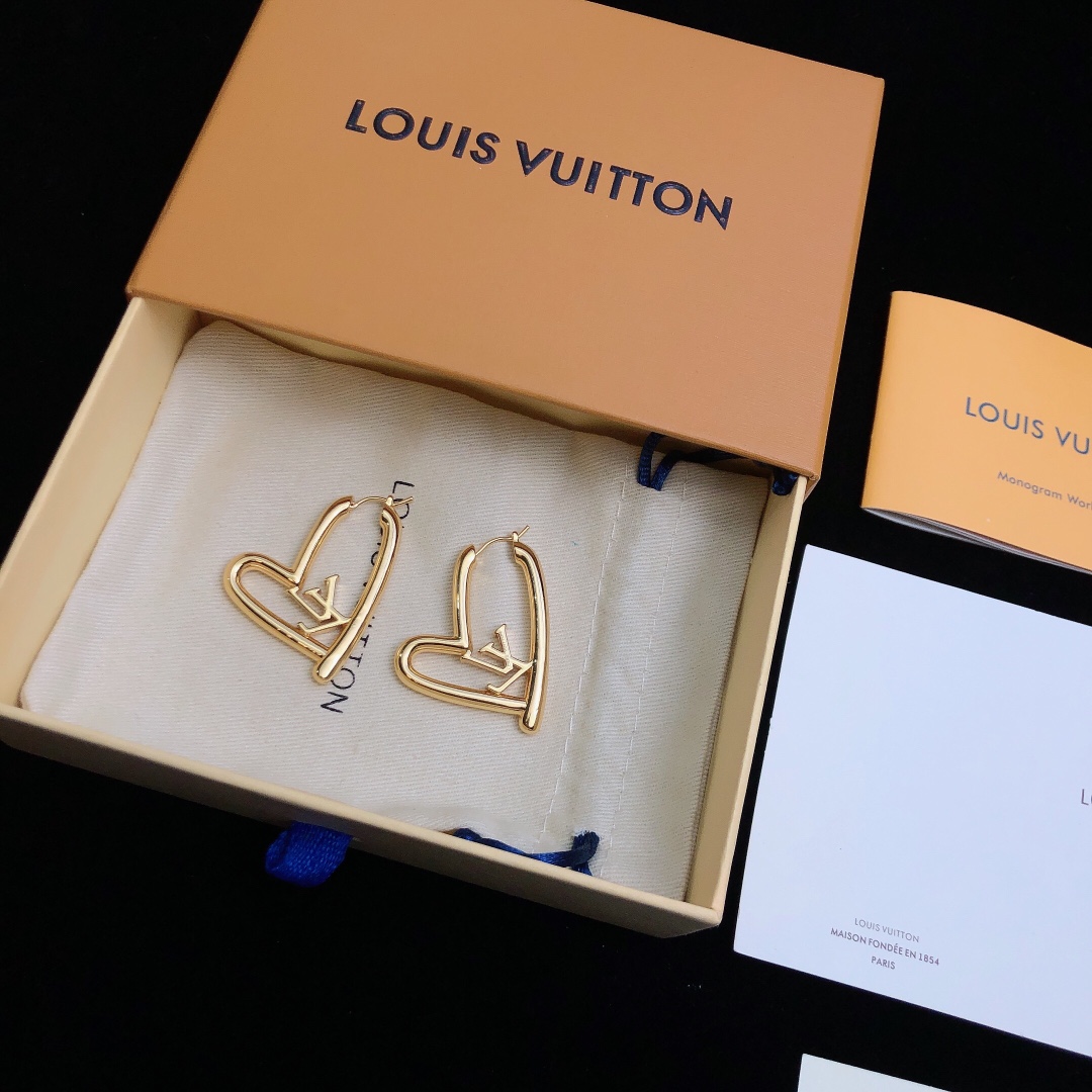 L0vis Vvtt0n Stud Earrings Gold For Women