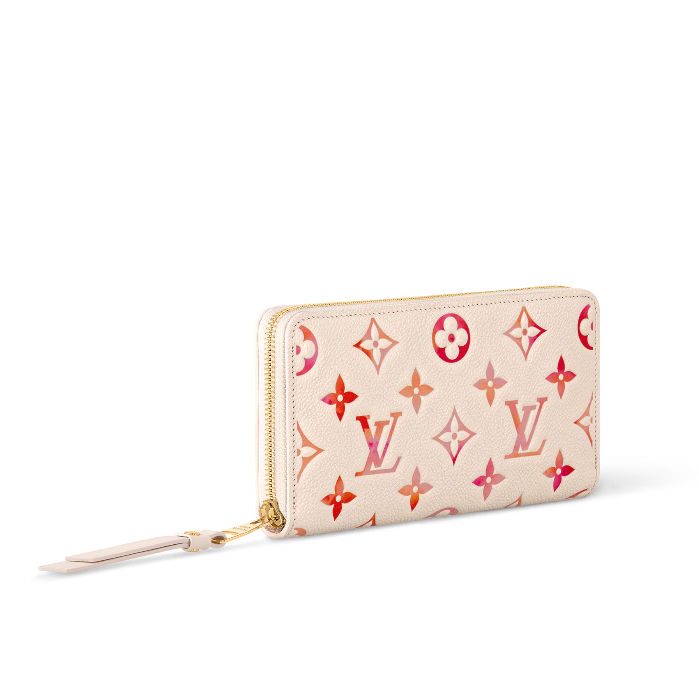 L0vis Vvtt0n Zippy Wallet Cream For Women 7.7 Inches/ 19.5 Cm M83505