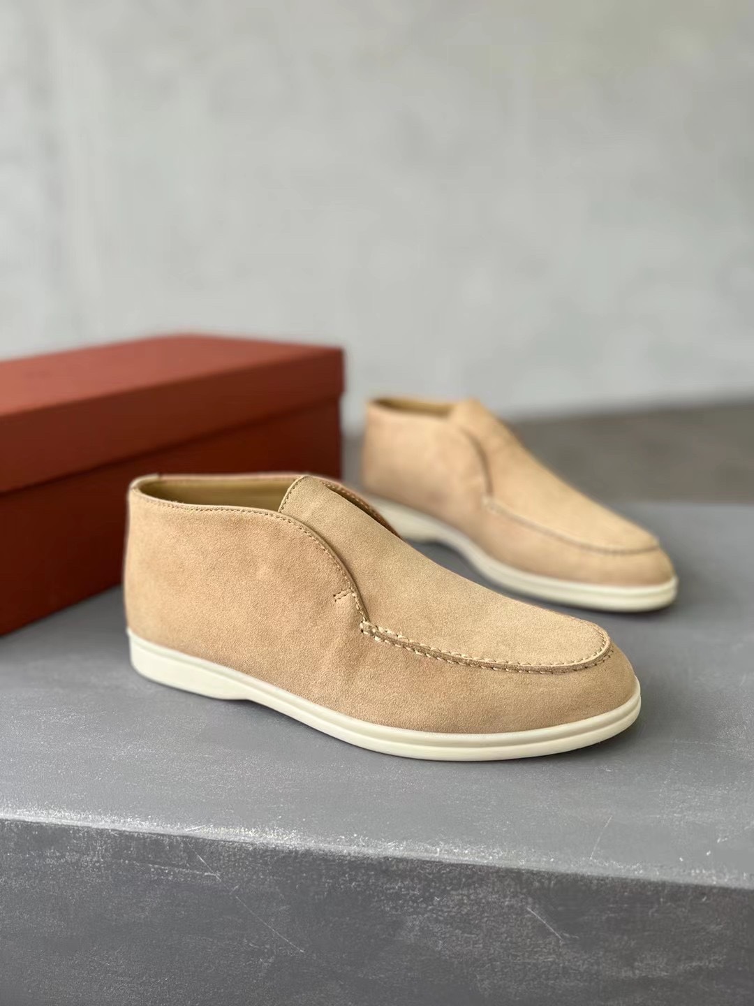 L0r0 P1ana Open Walk Boots Sandstone For Women – FAE9959 D044