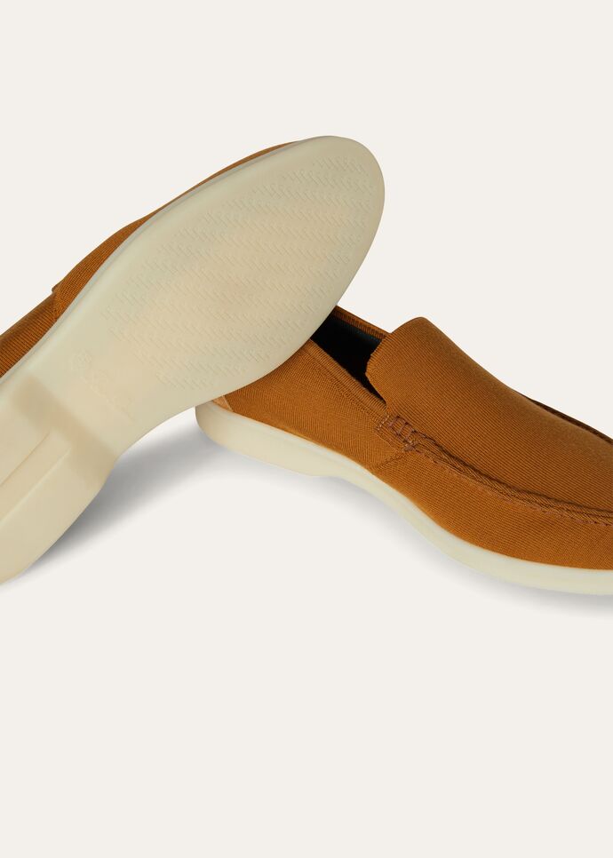 L0r0 P1ana Summer Walk Knitted Brown For Men FAM1581