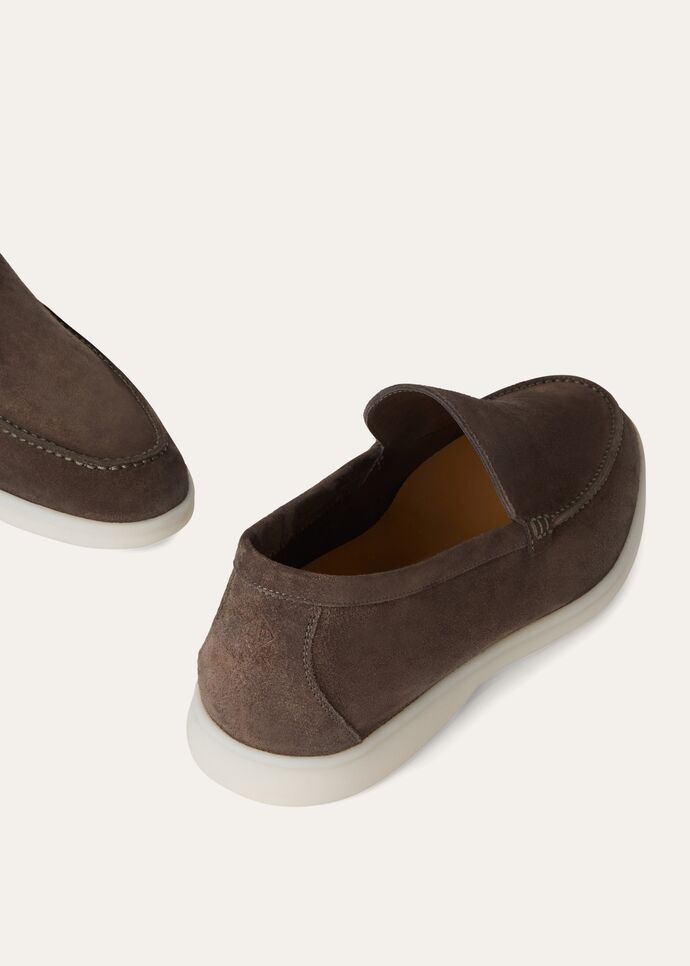 L0r0 P1ana Summer Walk Loafers Brown For Men FAI3276