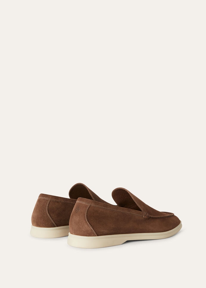 L0r0 P1ana Summer Walk Loafers Brown For Men FAI3276