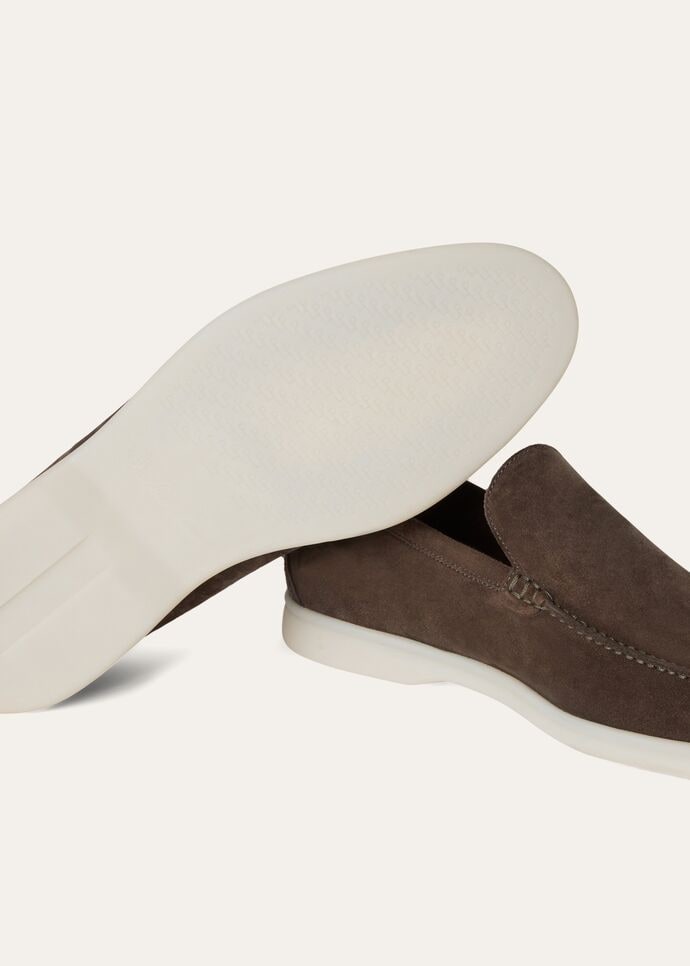 L0r0 P1ana Summer Walk Loafers Brown For Men FAI3276