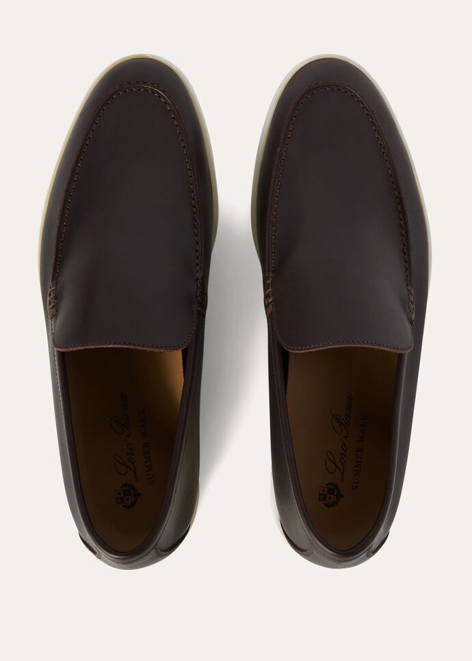 L0r0 P1ana Summer Walk Loafers Dark Brown For Men FAM9405