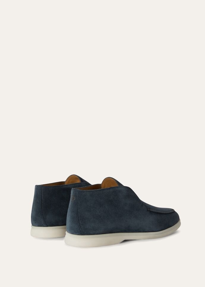 L0r0 P1ana Open Walk Chukka Boots Purple For Men FAB4368