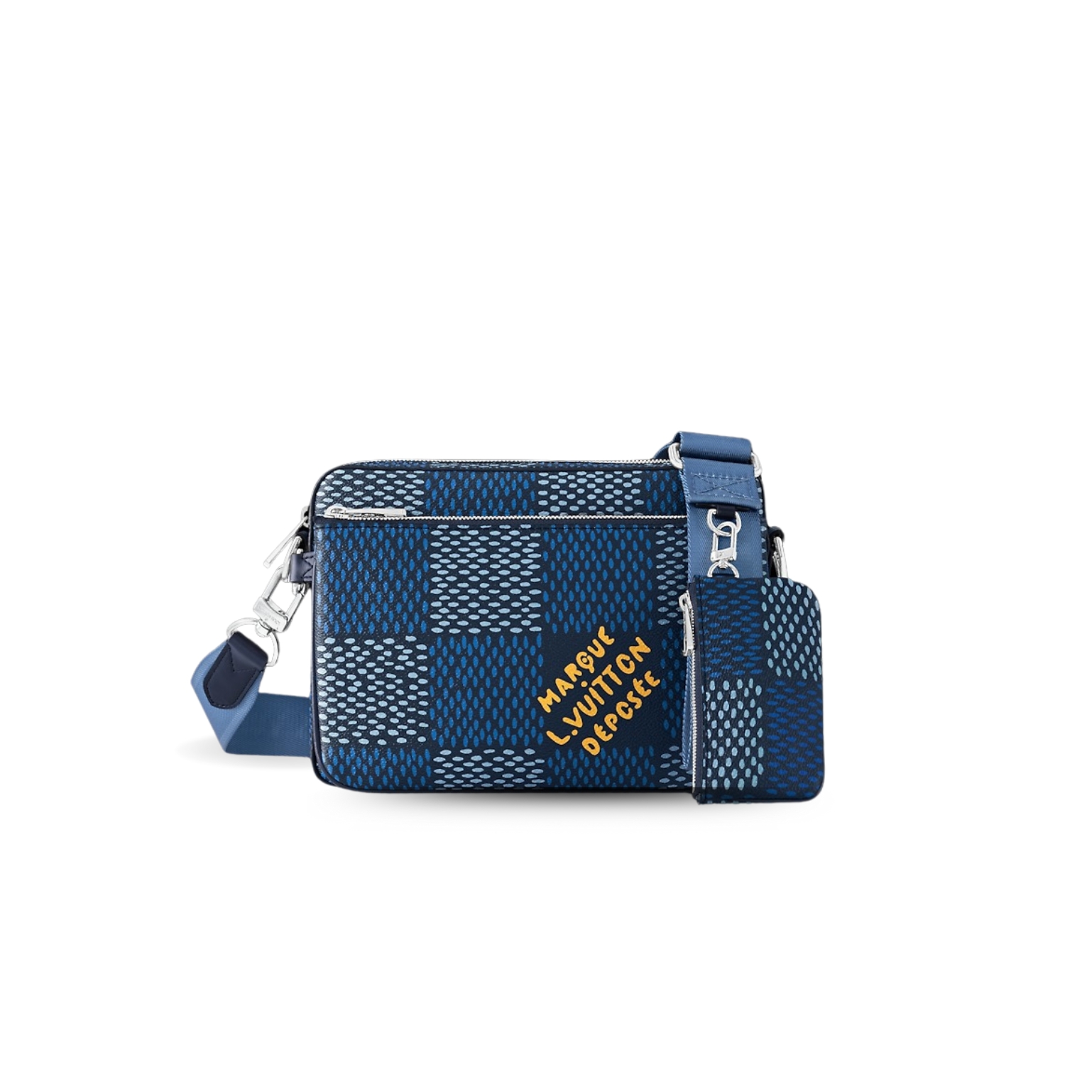 L0vis Vvtt0n Trio Messenger Bag Blue For Men N40694 9.8in/25cm