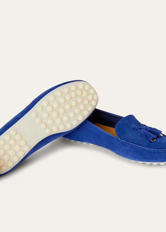 L0r0 P1ana Dot Sole Walk Loafers Blue Fluorite For Women – FAN0109 W13O