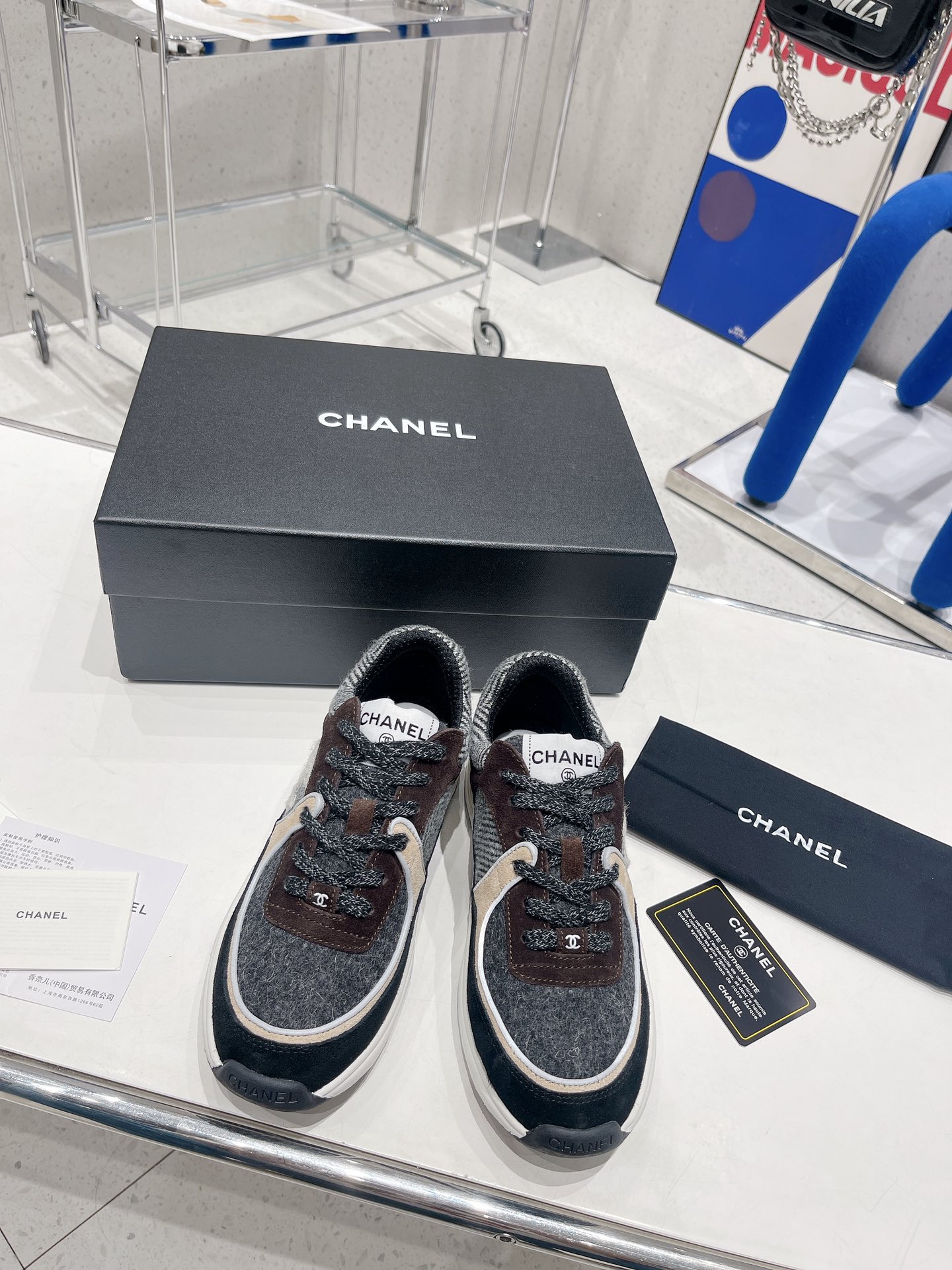 Ch**el Sneakers Grey For Women
