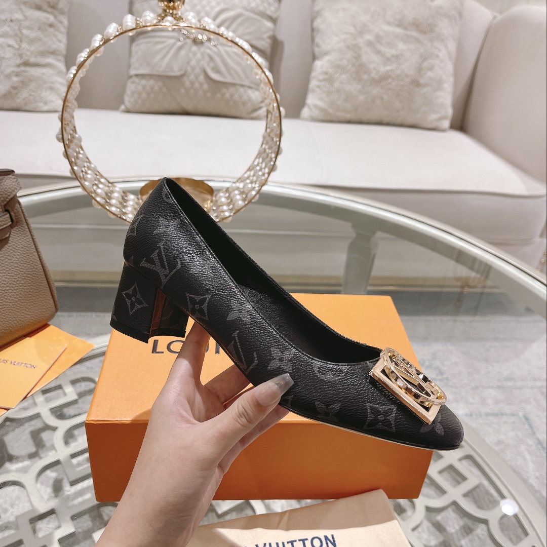L0vis Vvtt0n Madeleine Pump Black For Women 4.5cm/1.8in