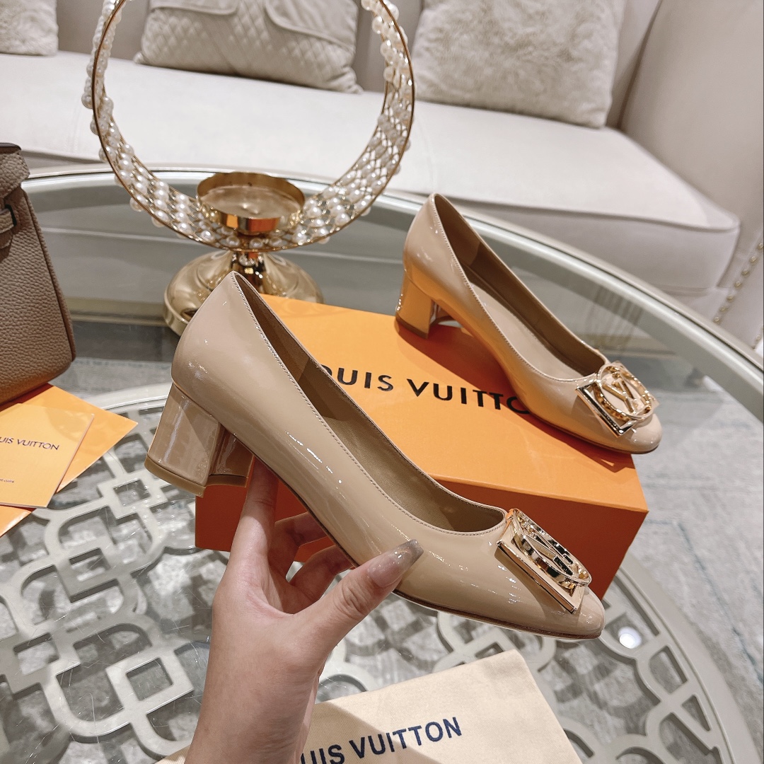 L0vis Vvtt0n Madeleine Pump Beige For Women 4.5cm/1.8in