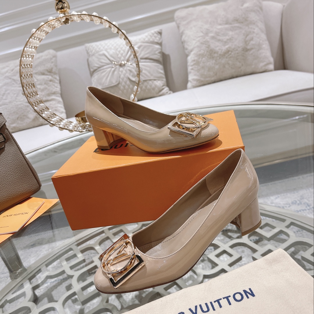 L0vis Vvtt0n Madeleine Pump Beige For Women 4.5cm/1.8in