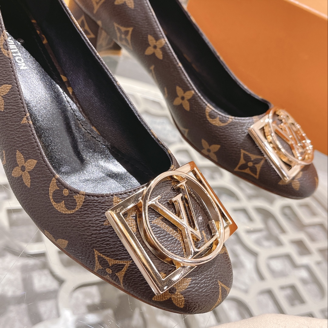 L0vis Vvtt0n Madeleine Pump Brown For Women 4.5cm/1.8in 1A8ND0