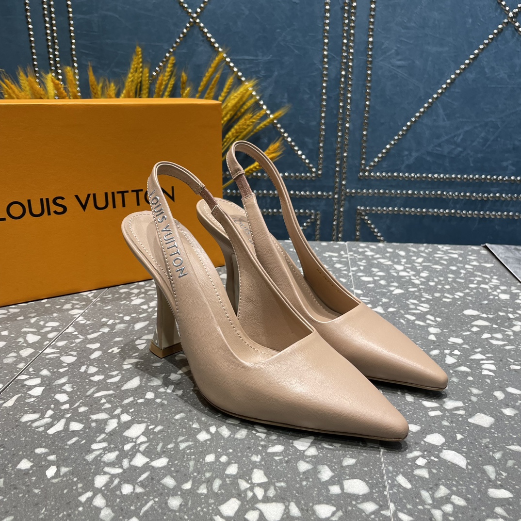 L0vis Vvtt0n Sparkle Slingback Pump Beige For Women 1AB1GQ