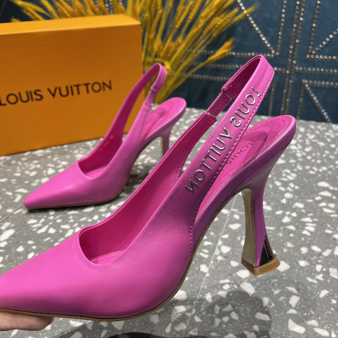 L0vis Vvtt0n Sparkle Slingback Pump Pink For Women