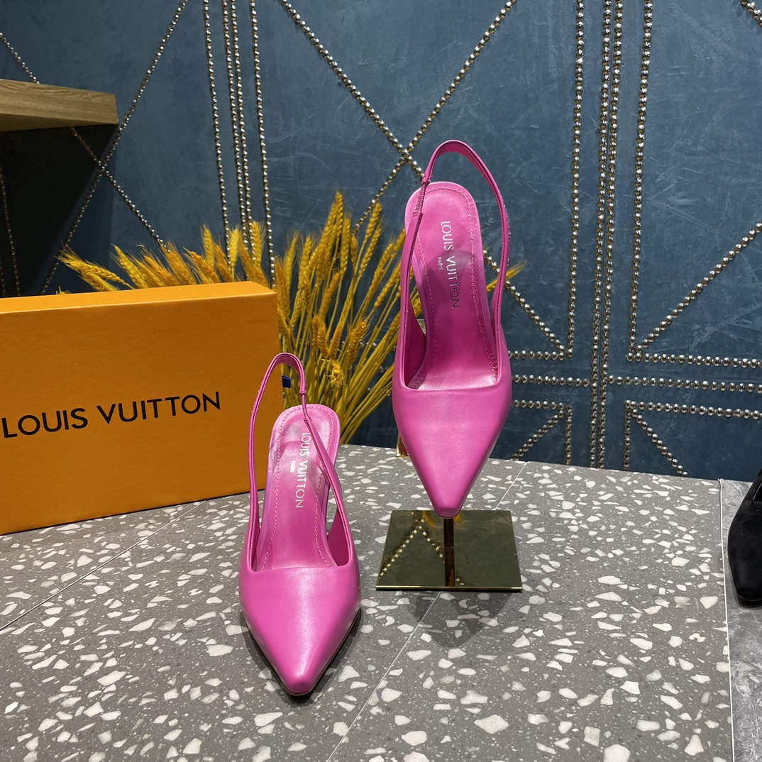 L0vis Vvtt0n Sparkle Slingback Pump Pink For Women