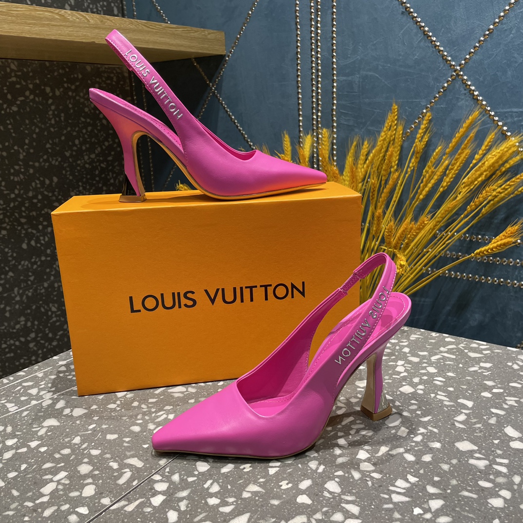 L0vis Vvtt0n Sparkle Slingback Pump Pink For Women