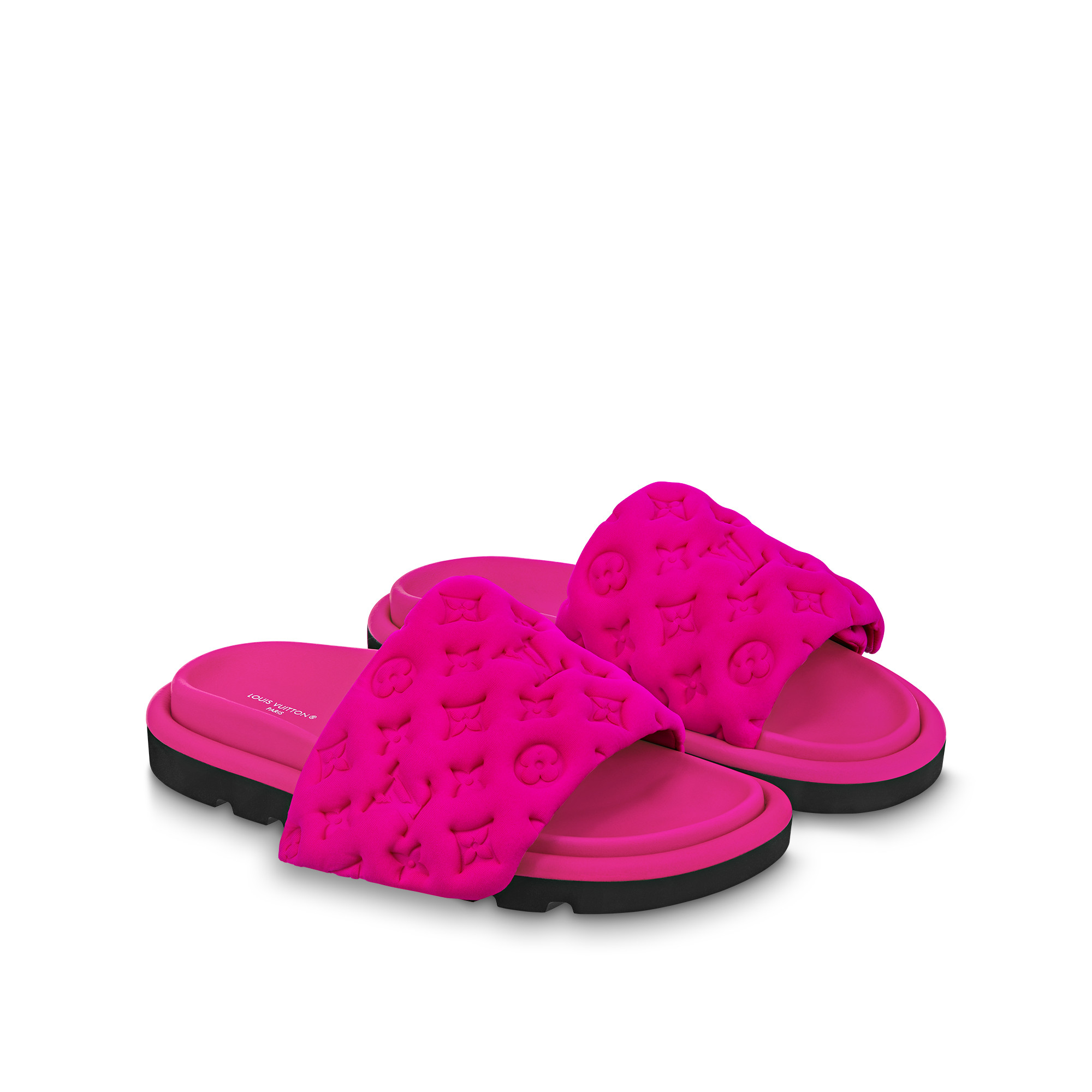 L0vis Vvtt0n Pool Pillow Flat Comfort Mule Pink For Women 1AB1NN