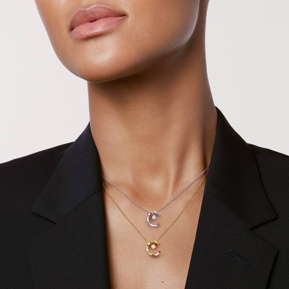 Ch**el Coco Necklace Yellow Gold For Women J12103