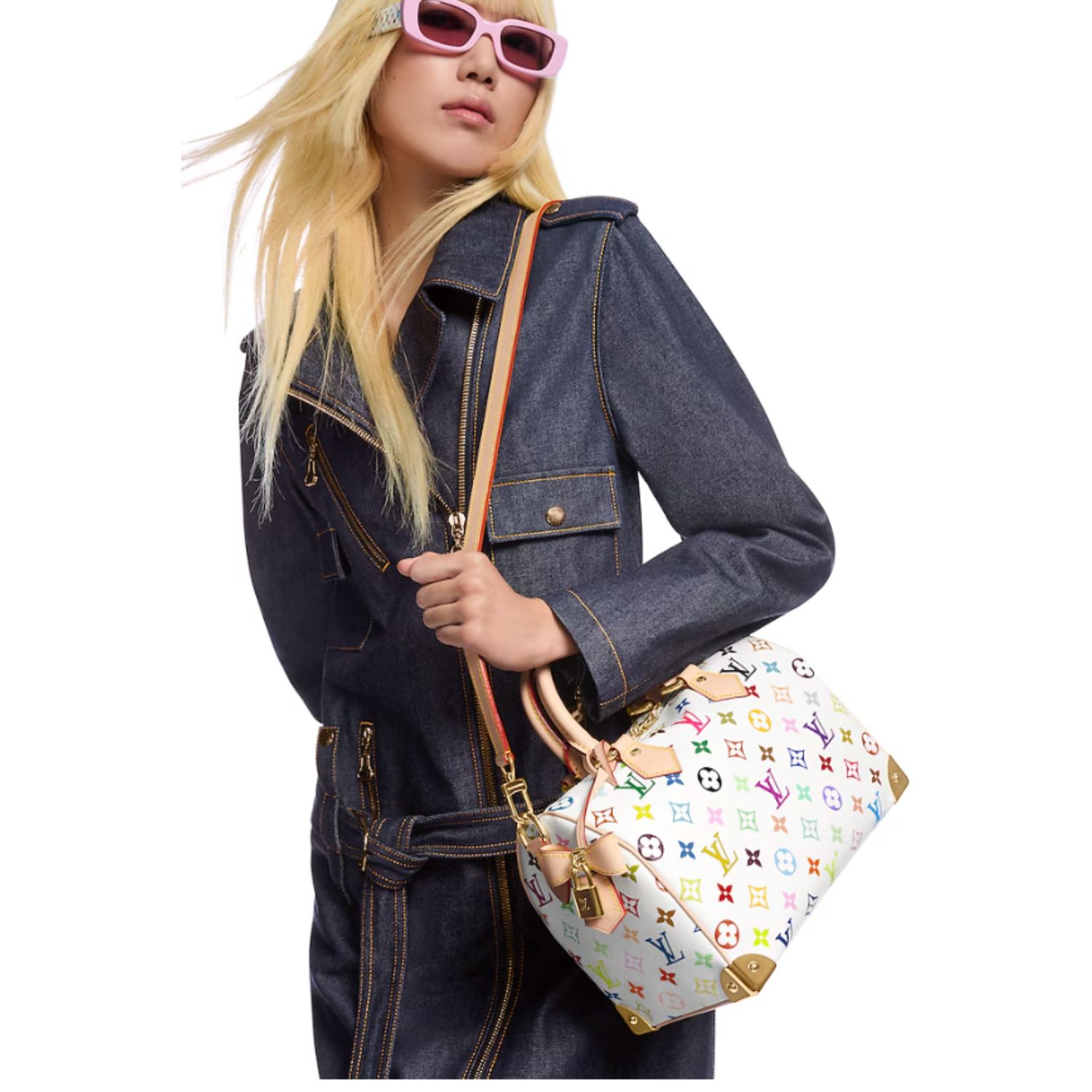 L0vis Vvtt0n LV x TM Speedy Bandoulière 25 Multicolored Bag For Women 25cm/9.8in – M13085