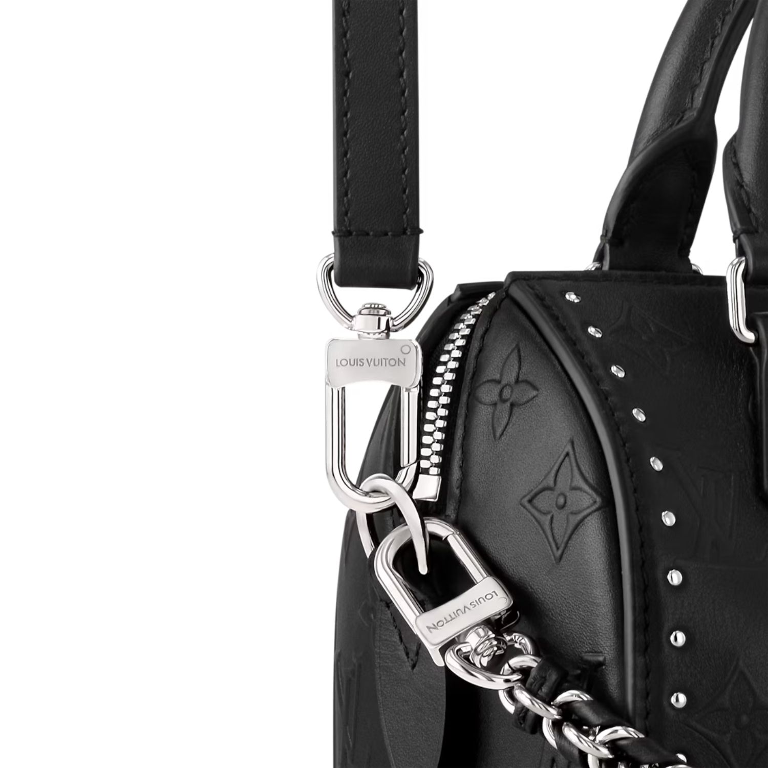 L0vis Vvtt0n Speedy 20 Trunk Bag Black For Women 20.5cm/8.1in – M14575