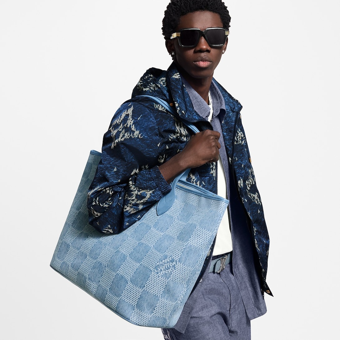 L0vis Vvtt0n Nevereverfull Bag Denim Blue For Men 60cm/24in – N00198