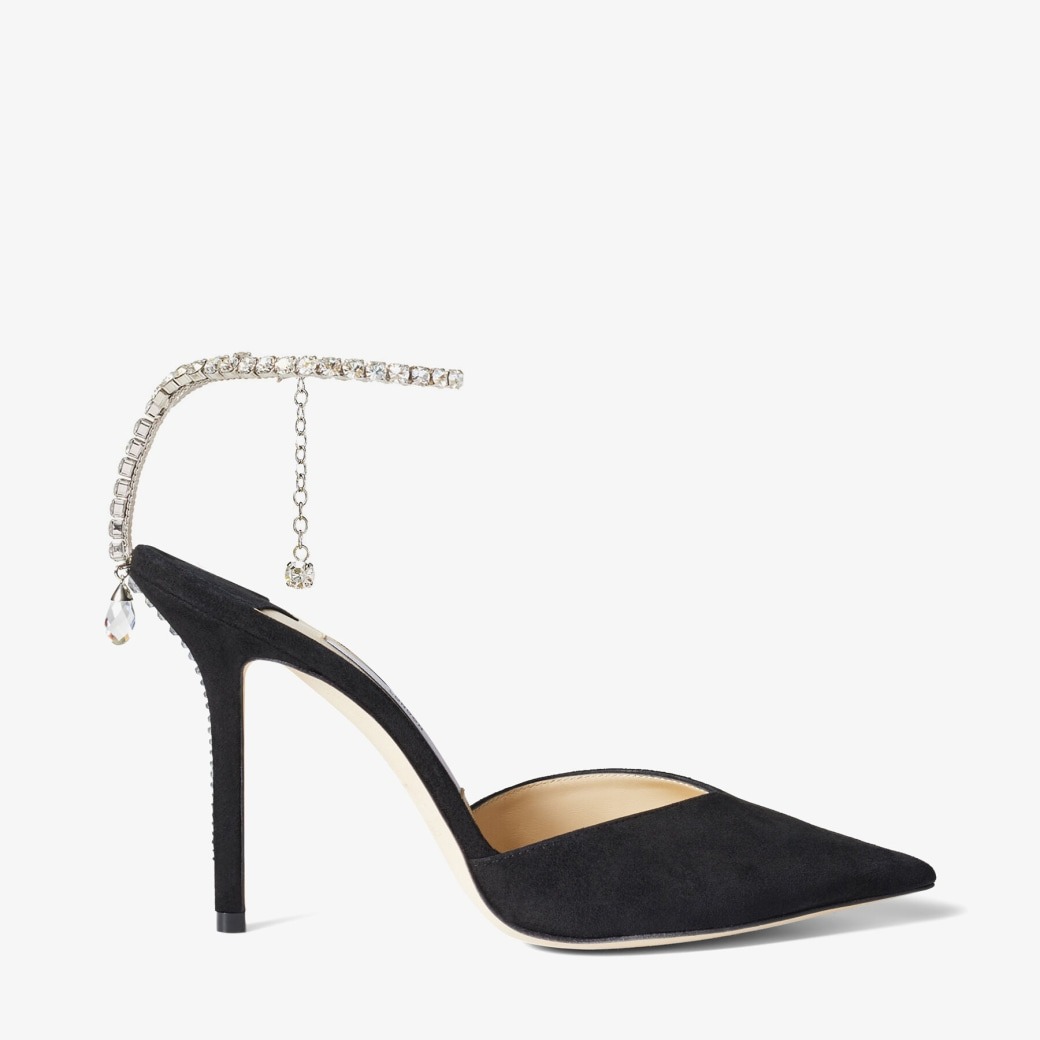 J1m*y Ch00 Saeda 100 Pumps Black For Women SAEDA100EWA