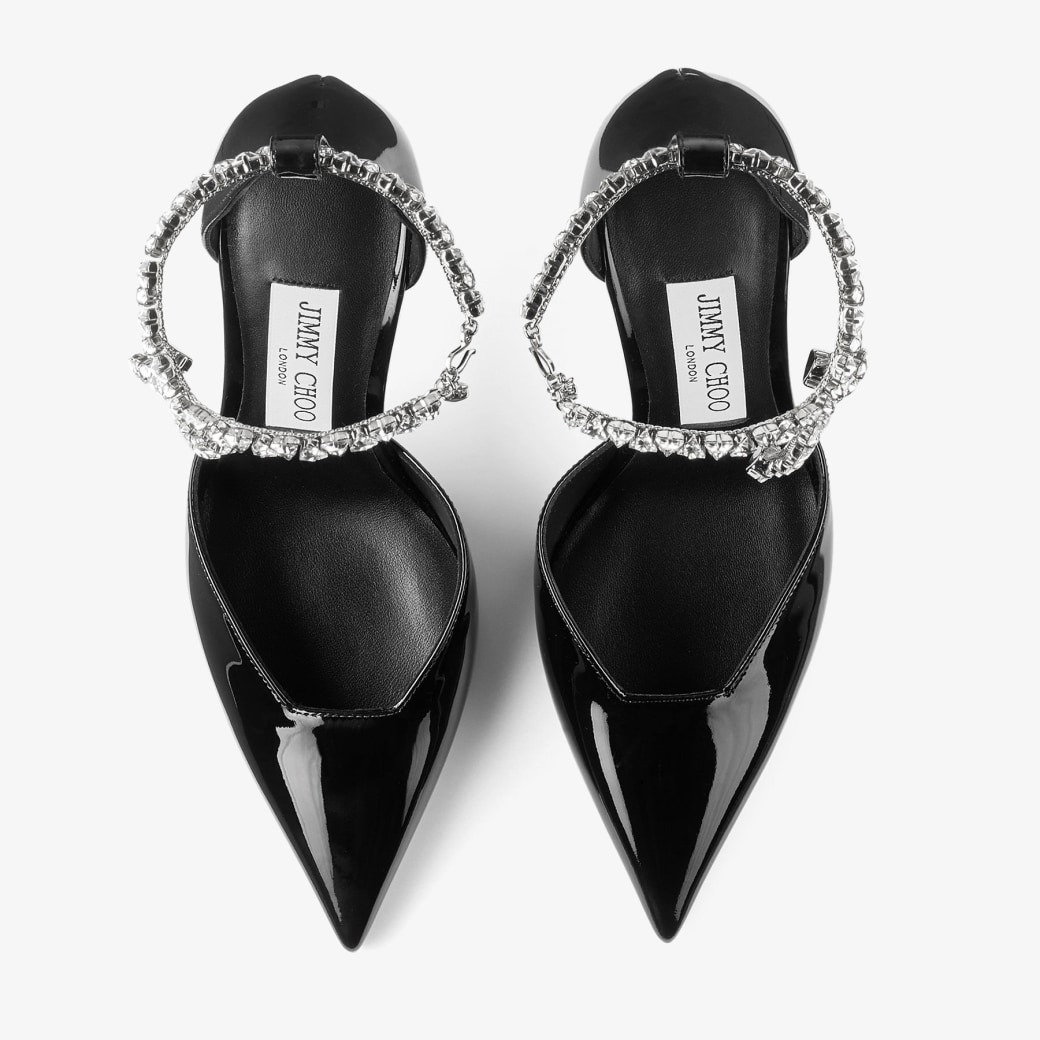 J1m*y Ch00 Stevie 100 Pumps Black For Women STEVIE100PAT