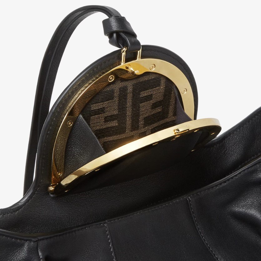[True-to-ORIGINAL] F**di Spy Bag Black For Women 18.9in/48cm 8BR839AYCTF0KUR