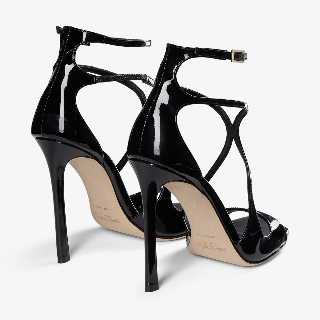 J1m*y Ch00 Azia 110 Black For Women AZIA110PAT