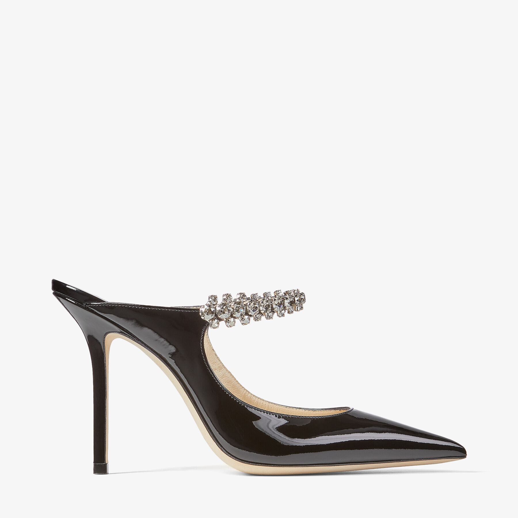 J1m*y Ch00 Bing 100 Mules Black For Women BING100PAT