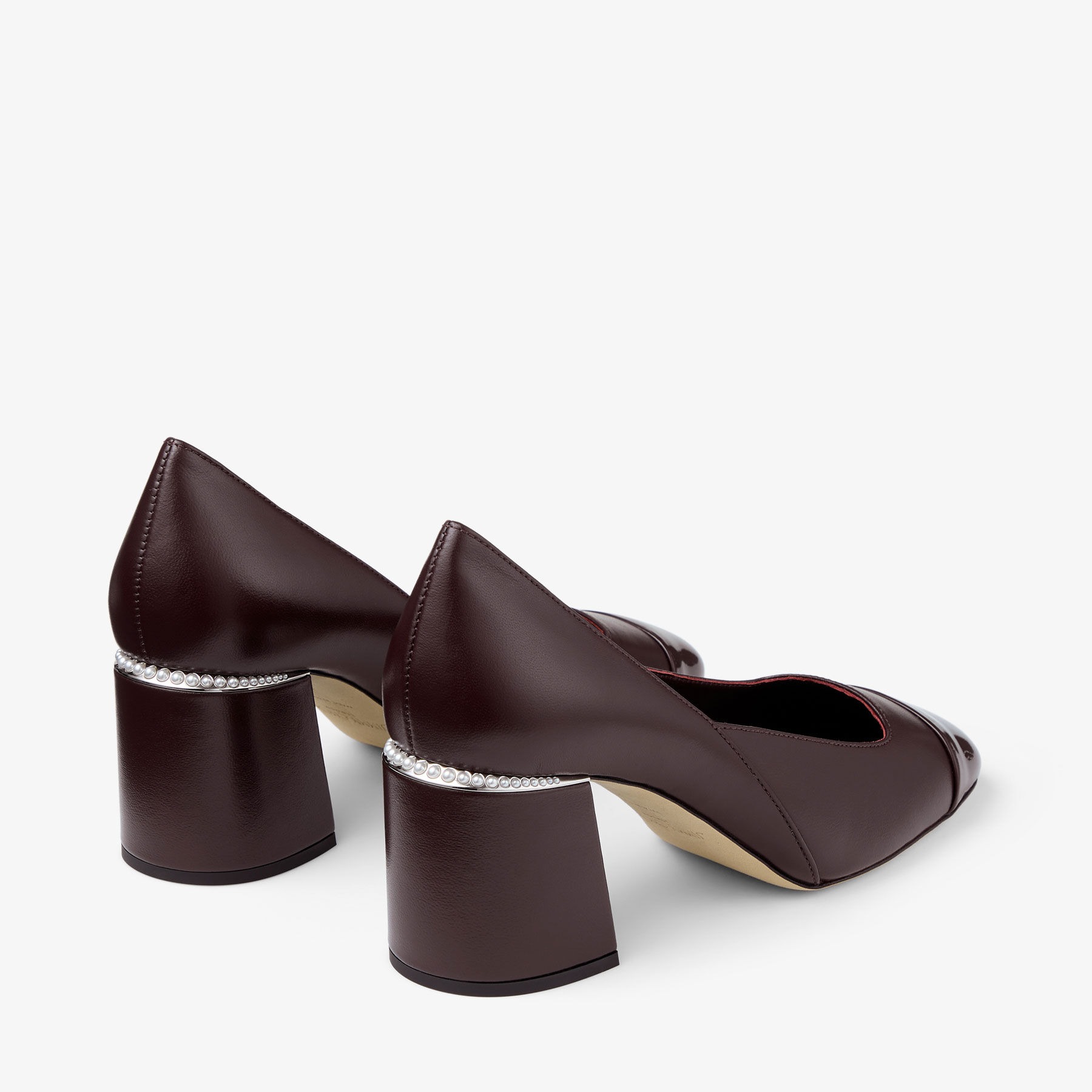 J1m*y Ch00 Jenson 65 Pumps Deep Merlot For Women JENSON65PTZ