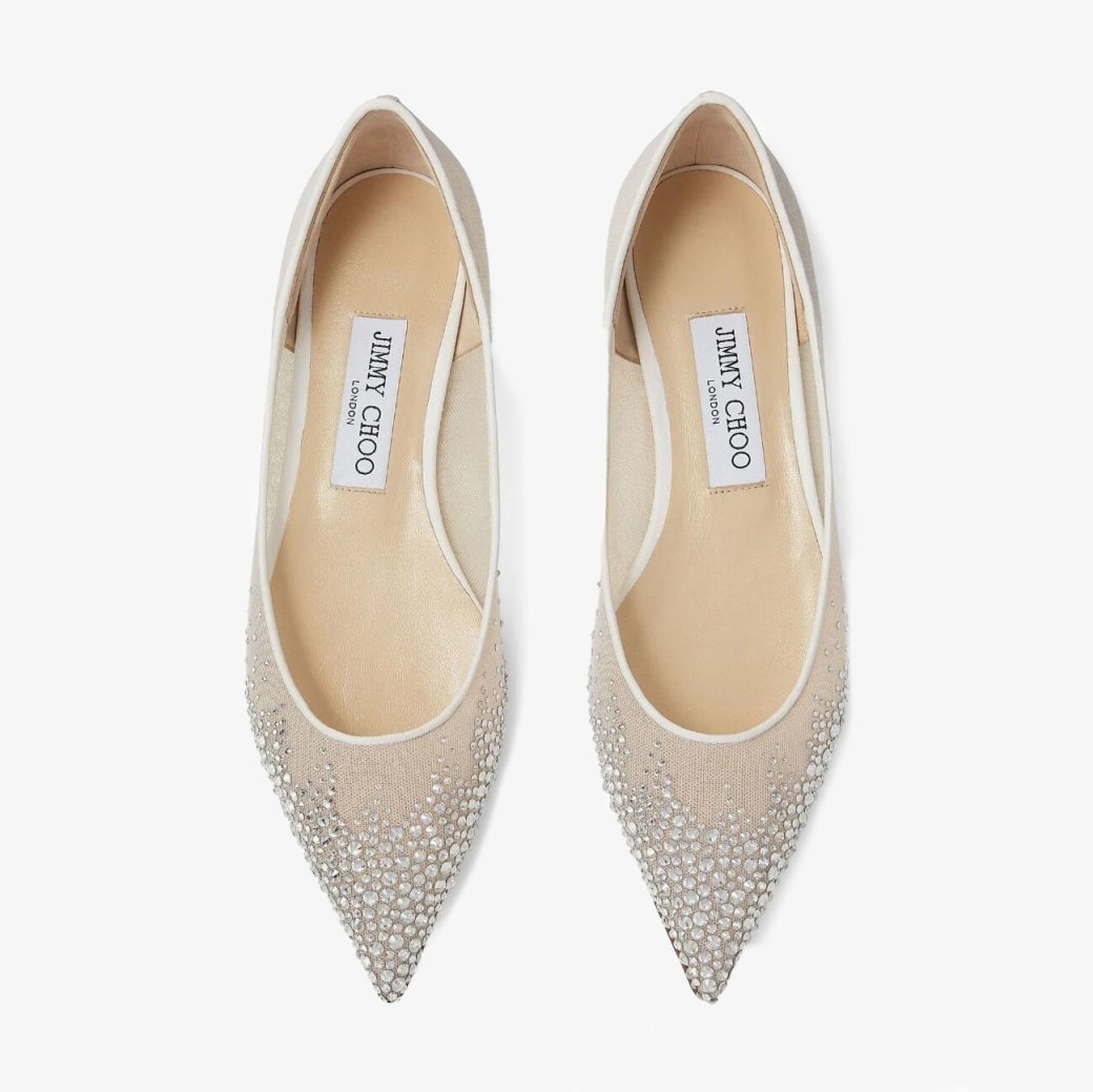 J1m*y Ch00 Love Flat White For Women LOVEFLATNYT