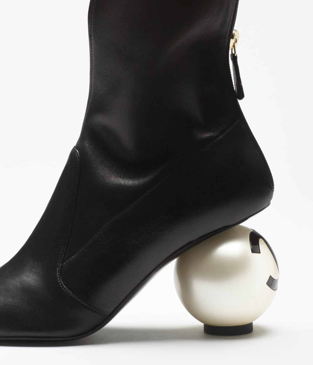 Ch**el Mid-Calf Boots Black For Women G46776-B22203-94305