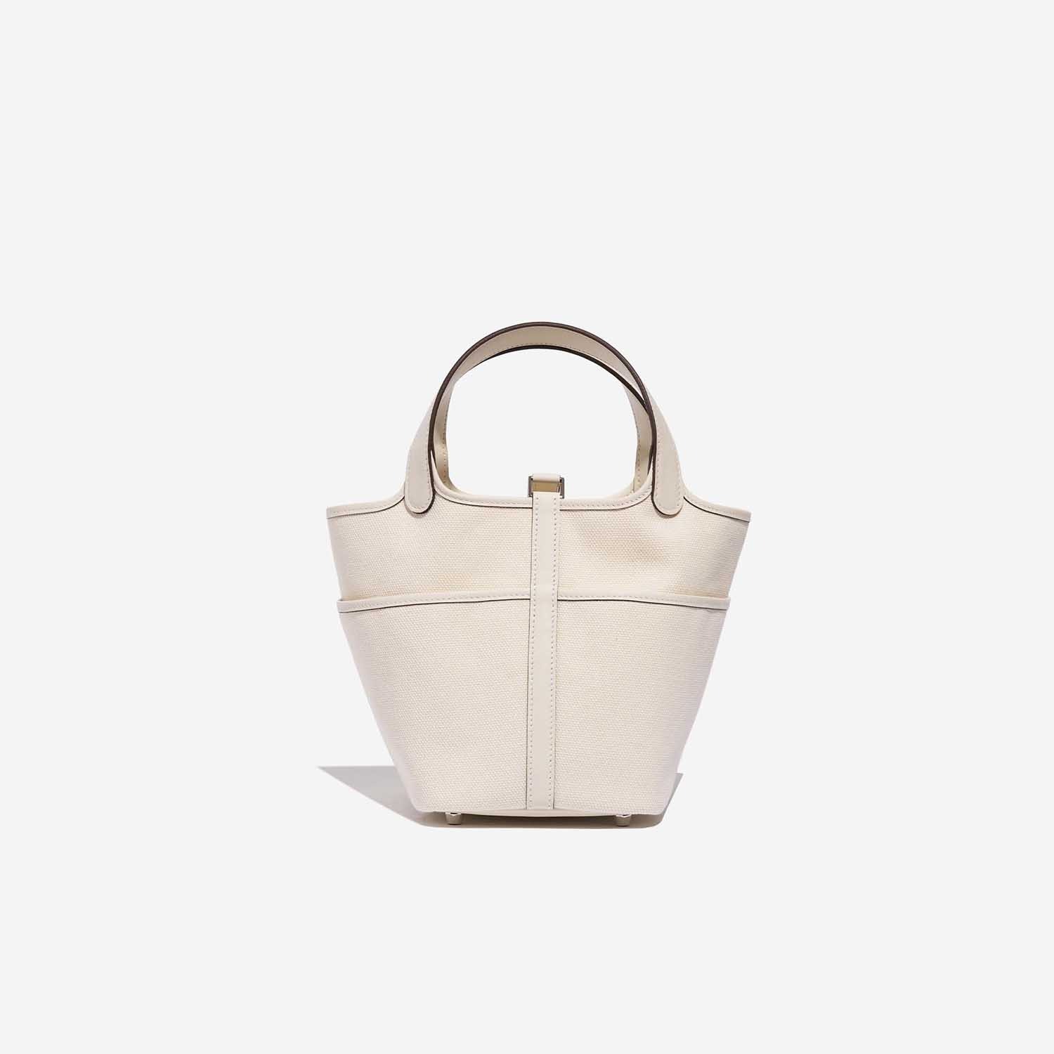 [True-to-ORIGINAL] H**me5 Picotin Lock 18 Pocket Bag White For Women 7.1in/18cm