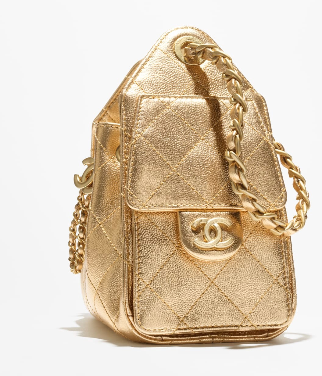 Ch**el 25 Mini Handbag Gold For Women 8.7in/22cm‎ AS5631-B22719-U5344