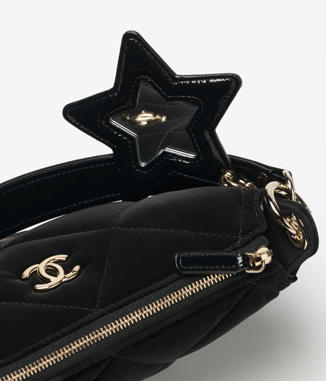 [True-to-ORIGINAL] Ch**el Clutch With Chain Black For Women 8.7in/22cm‎ AP4791-B21406-94305