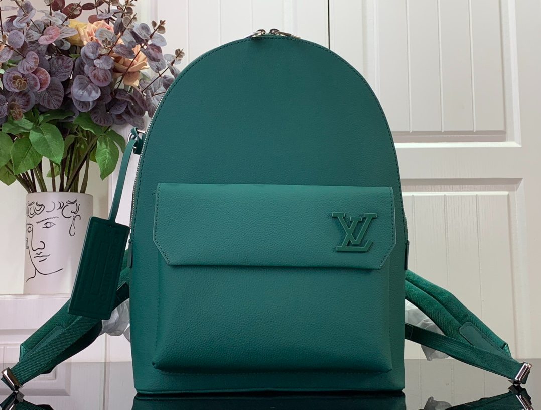 [True-to-ORIGINAL] L0vis Vvtt0n LV Aerogram Backpack Green For Men, Men’s Bags 43cm LV