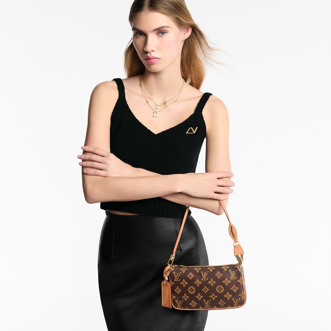 L0vis Vvtt0n Pochette Accessoires Ebène For Women 23.5cm/9.3in – M27718