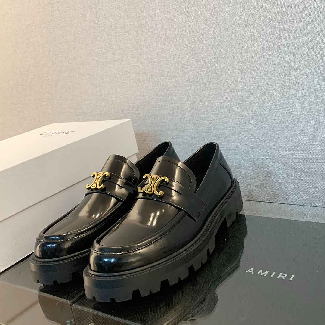 Ce1i*e Bulky Penny Chunky Loafer Black For Women