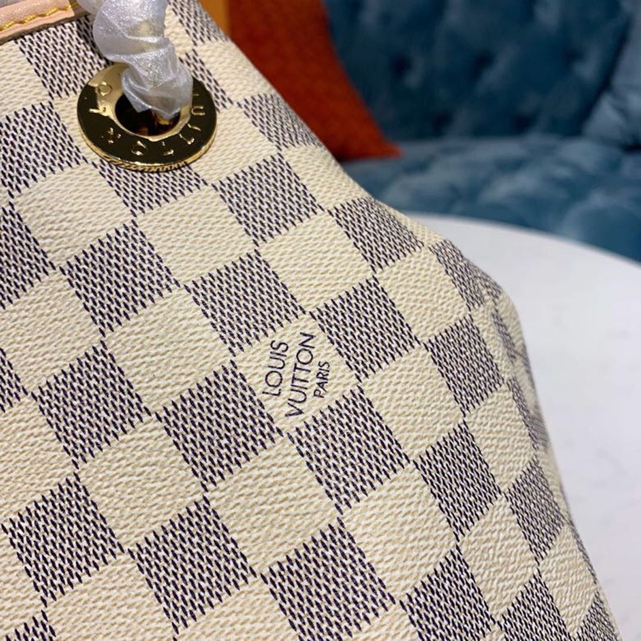 L0vis Vvtt0n Artsy MM Damier Azur Canvas For Women, Women’s Handbags 16.1in/41cm LV N40253